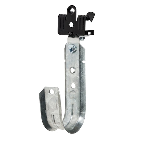 Winnie Industries 2in. J Hook with Angle Clip & Hammer on Flange 9/16in. to 3/4in., 100PK WJH32ACM912
